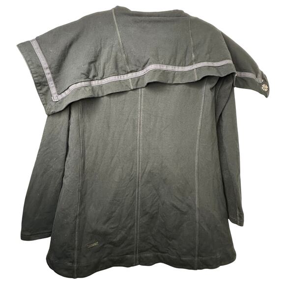 Sz 4 Lululemon Method Wrap Jacket Black Zip Yoga Athleisure Comfy Asymmetrical - Picture 7 of 8